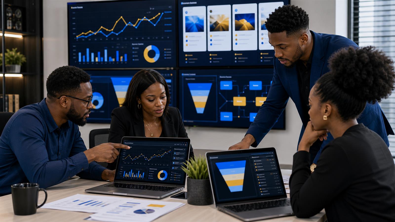 WTB Google Ads Expert in Lagos reviewing paid media and conversion dashboards