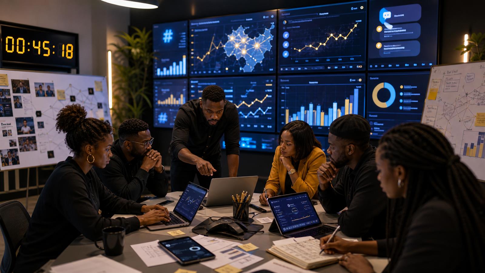 WTB X trend campaign team in Nigeria monitoring brand visibility and traffic opportunities
